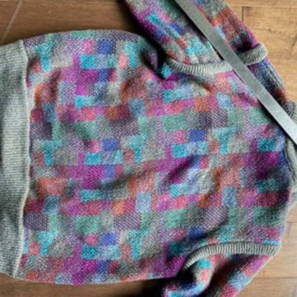 Vintage Missoni Style Mohair Wool Blend Jacket Sweater Multi Colour - Picture 8 of 11